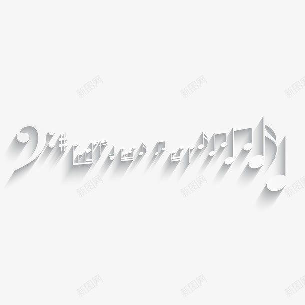 音乐符号矢量图eps免抠素材_新图网 https://ixintu.com 乐章 乐符 白色 简洁乐符 音乐矢量 矢量图