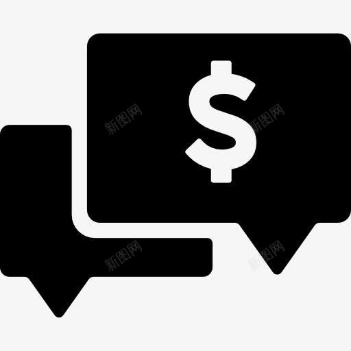 账户余额图标png_新图网 https://ixintu.com 生意 美元符号 言语泡沫 金融 金钱 银行