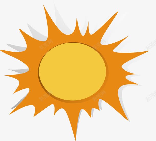 大晴天太阳png免抠素材_新图网 https://ixintu.com 太阳 太阳光 烈日 矢量png 阳光 风和日丽