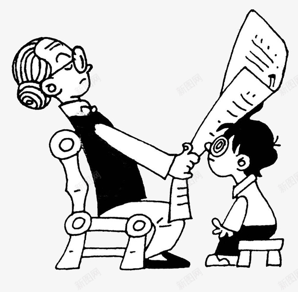 奶奶和孙子png免抠素材_新图网 https://ixintu.com 奶奶和孙子 插图 眼镜 简笔画 老花 装饰 近视