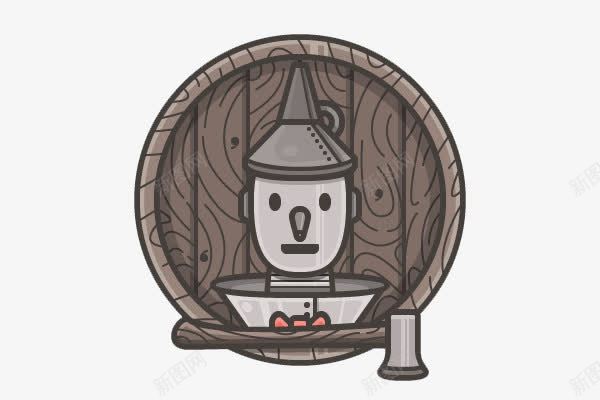 木背板机器人头像png免抠素材_新图网 https://ixintu.com 机器人 灰色