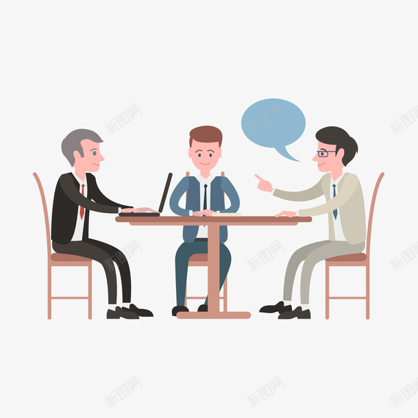 卡通商务会议的男人们矢量图eps免抠素材_新图网 https://ixintu.com 会议 会议开会 会议男人 商务 商务会议 开会 男人们 笔记本 矢量图
