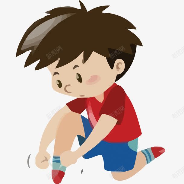 手绘儿童系鞋带早教png免抠素材_新图网 https://ixintu.com 儿童 儿童矢量 儿童素材 矢量素材 素材 鞋带