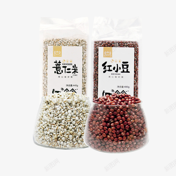 红豆薏米包装广告png免抠素材_新图网 https://ixintu.com 农产品 营养薏米 薏米 薏米加工 薏米粉 薏米粥 薏米茶 袋装薏米