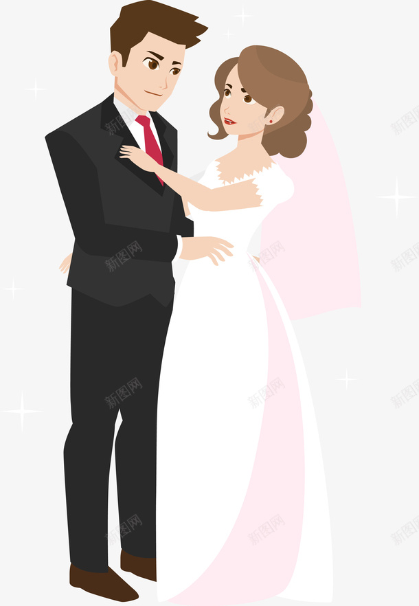拥抱的新婚夫妇矢量图ai免抠素材_新图网 https://ixintu.com 亲人 卡通人物 卡通家人 孝老爱亲 家人 新娘 新婚之喜 新郎 爱人 矢量人物 矢量人物图 矢量图 矢量家人 结婚 老人