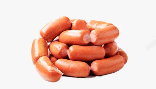 食物实物png免抠素材_新图网 https://ixintu.com 烤肠 美味 脆皮肠 食材 食物 香肠 黄色