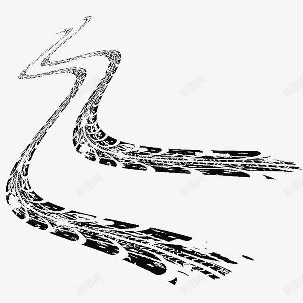 车轮印车胎印车胎纹水墨纹png免抠素材_新图网 https://ixintu.com 水墨纹 车胎印 车胎纹 车轮印