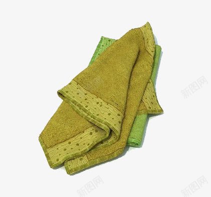 绿色毛巾png免抠素材_新图网 https://ixintu.com 家居用品 毛巾模型 纯色毛巾 脸巾