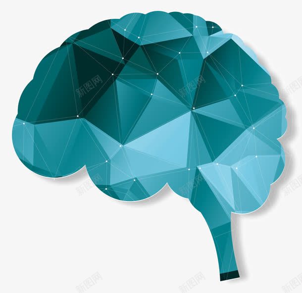三角分割大脑png免抠素材_新图网 https://ixintu.com 创新 创造力 大脑 想象力 灯泡 灵感 矢量创意大脑图片下载 解决方法的图标