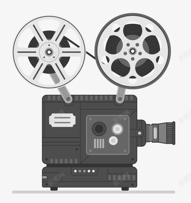 创意电影放映机png免抠素材_新图网 https://ixintu.com 创意电影放映机 影片 电影 矢量创意电影放映机