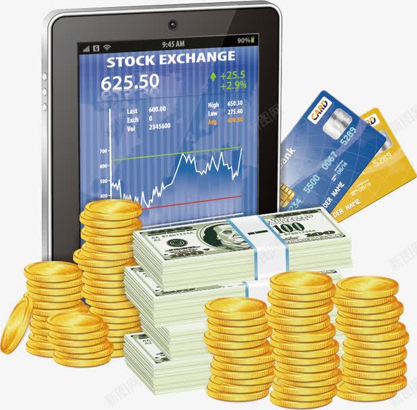 金融矢量图ai免抠素材_新图网 https://ixintu.com 信用卡 商业 商务金融 平板电脑 平面设计 美元 股市 金币 金融素材 银行卡 矢量图