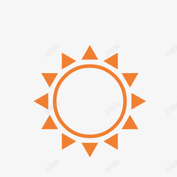 com 天气晴朗图标 晴天标志 标识图 气象图 气象标志
