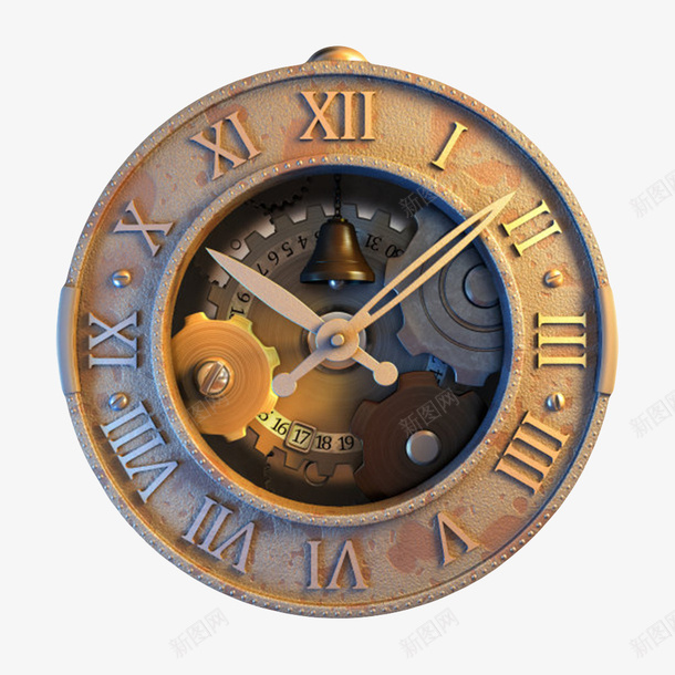 棕色小巧可爱的浮雕效果的老式时png免抠素材_新图网 https://ixintu.com 刻度 圆形 多久 小巧 时分秒 时刻 时间 棕色小巧可爱的浮雕效果的老式时钟实物免费下载 清晰 老式时钟 计时器 铆钉 长短 闹钟 雕刻