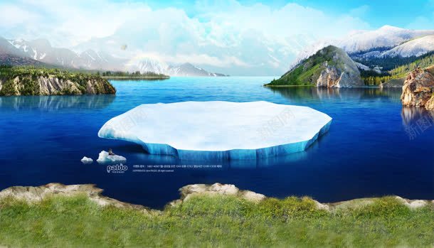 海湾中的浮冰海报背景jpg设计背景_新图网 https://ixintu.com 浮冰 海报 海湾 背景