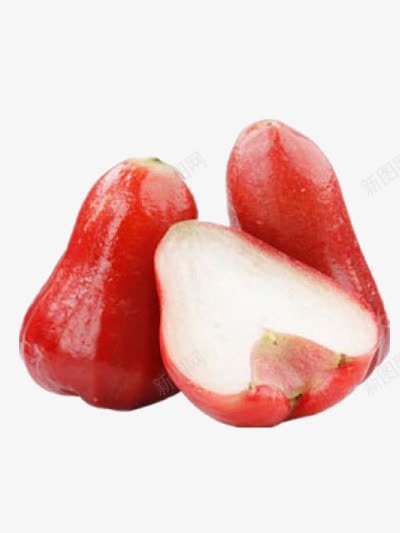莲雾png免抠素材_新图网 https://ixintu.com 天桃 水果 水石榴 水蒲桃 洋蒲桃 爪哇蒲桃 白心 红果子 红色果皮