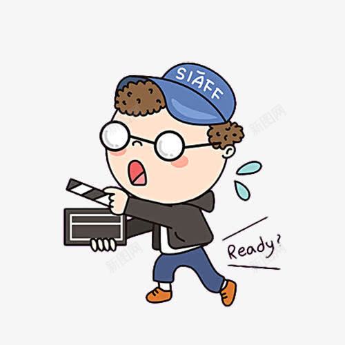 卡通男孩拿着场记牌png免抠素材_新图网 https://ixintu.com 卡通 场记板 场记牌 导演 手绘 拍摄 电影 电影业 胶卷