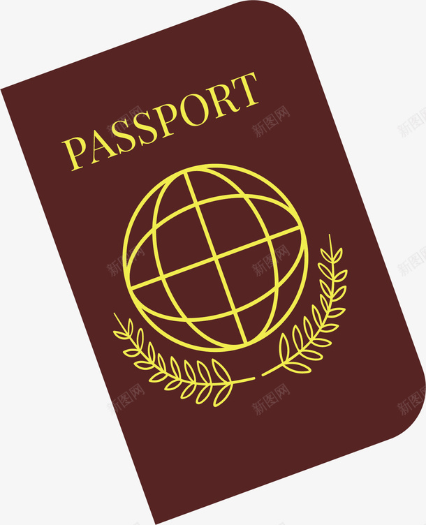 卡通护照png免抠素材_新图网 https://ixintu.com PNG图 PNG图下载 创意卡通 卡通 卡通插图 护照 插图 证件