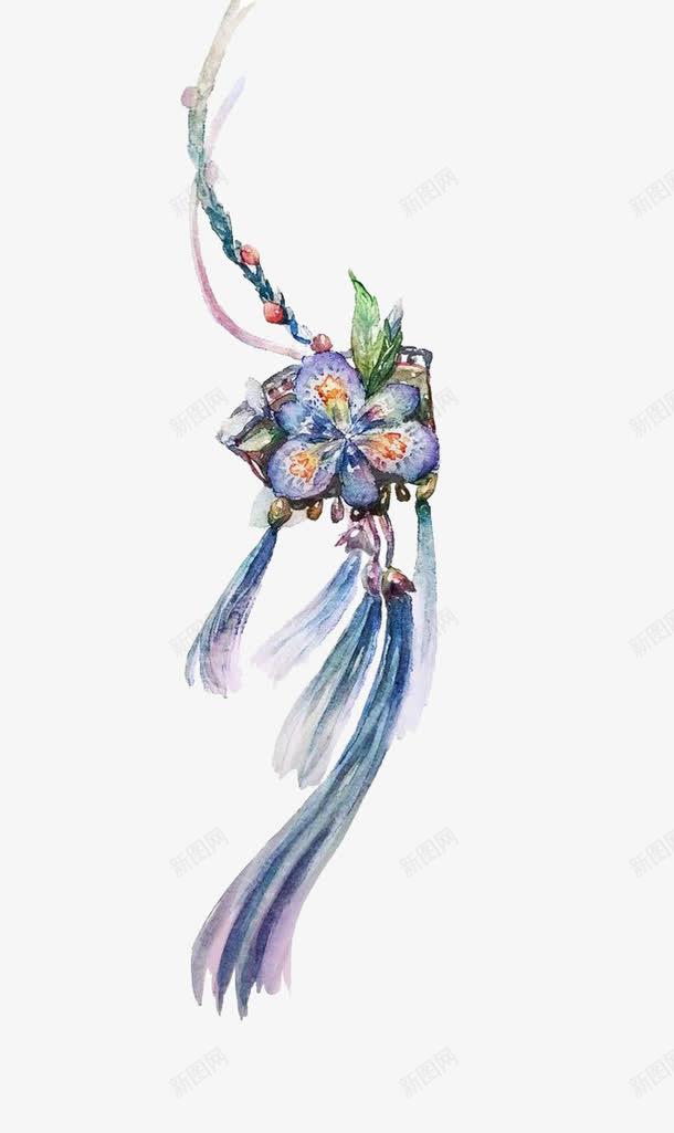古风流苏锦囊png免抠素材_新图网 https://ixintu.com 古典 古风 流苏 装饰 锦囊