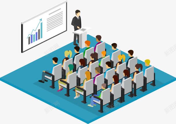 金融讲座场景png免抠素材_新图网 https://ixintu.com 人物 商务 商务人物 讲座 金融 金融讲座
