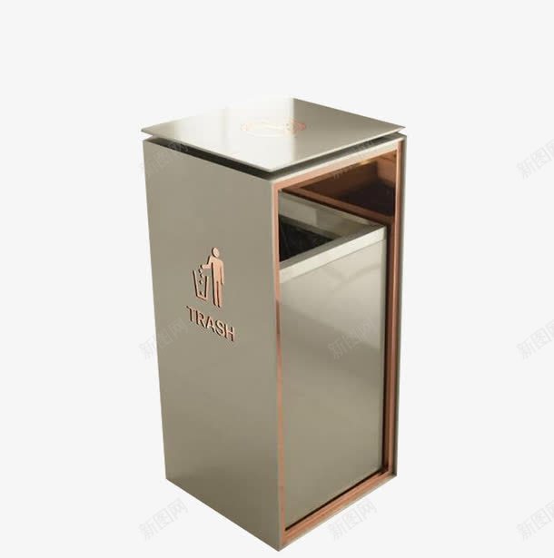 银色不锈钢酒店垃圾桶png免抠素材_新图网 https://ixintu.com 不锈钢 垃圾桶 实物 素材 酒店大厅 酒店用品 银白色