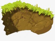 手绘土堆png免抠素材_新图网 https://ixintu.com 卡通 土堆 小草 植物