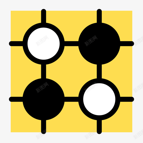 黄色扁平化围棋元素矢量图eps免抠素材_新图网 https://ixintu.com 围棋 扁平化 智力 游戏 纹理 质感 黄色 矢量图