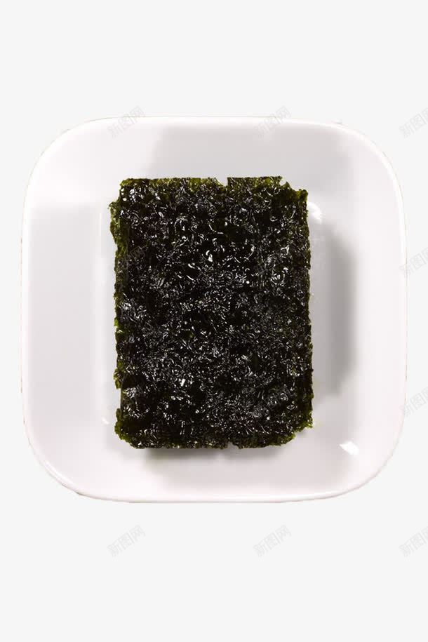 白色碟子里的海苔png免抠素材_新图网 https://ixintu.com 南北干货 干燥 干货 海苔 白碟子 食材