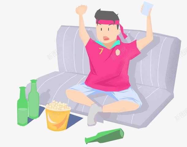 世界杯孤单看球的空巢青年psd免抠素材_新图网 https://ixintu.com 世界杯 世界杯孤单看球的空巢青年 孤单 寂寞 年轻人 看球 空巢青年 足球