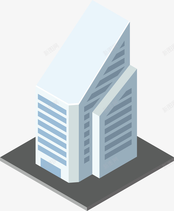 建筑高楼矢量图ai免抠素材_新图网 https://ixintu.com 扁平化 扁平化校园 校园 校园文化 楼房 白色 青春校园 矢量图