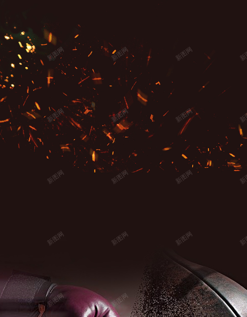 棕色简约拳击运动PSD分层H5背景psd设计背景_新图网 https://ixintu.com H5 PSD分层 健身 拳击 拳击手套 棕色 漂浮物 碎片 简约 背景素材 运动