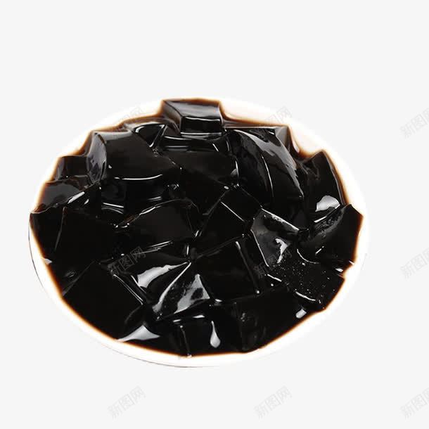 产品实物清新黑凉粉png免抠素材_新图网 https://ixintu.com 休闲小吃 健康 嫩爽滑 晶莹剔透 淡雅 清新 烧仙草 细嫩顺滑 美味 老少皆宜 营养 餐饮 黑凉粉