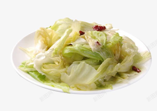 飘香手撕包菜png免抠素材_新图网 https://ixintu.com 产品实物 包菜 手撕 美味 菜肴 蔬菜 辣椒