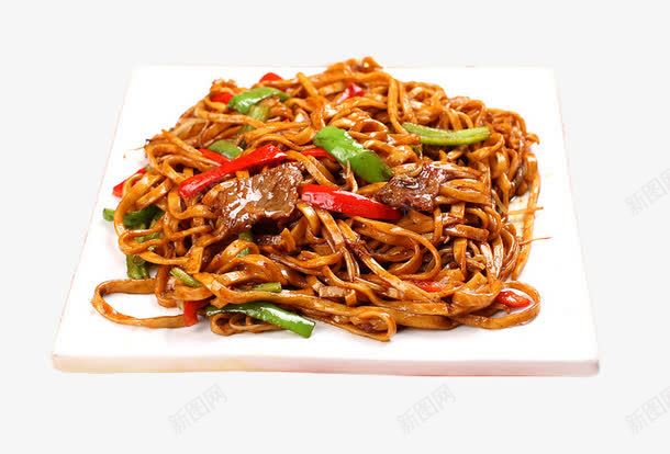 干煸手擀面片png免抠素材_新图网 https://ixintu.com 手擀面 美味的 肉丝炒面 色香味俱全 食物