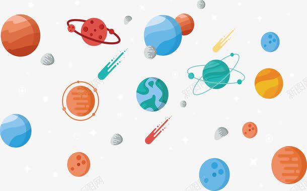 神秘的外太空png免抠素材_新图网 https://ixintu.com 外太空 宇宙 流星飞过 矢量png 神秘宇宙 陨石