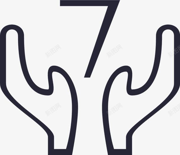 7天无理由退换货线性图标png_新图网 https://ixintu.com 7天无理由退换货线性