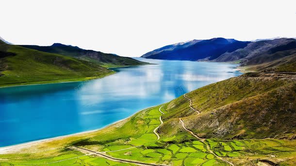 西藏羊卓雍错风景png免抠素材_新图网 https://ixintu.com 名胜古迹 旅游风景 著名建筑