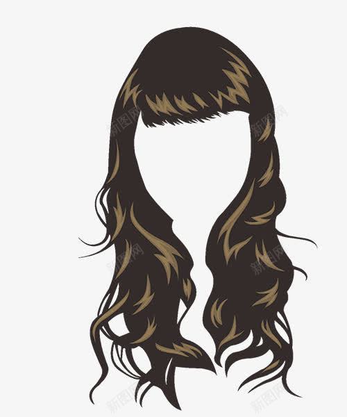 清纯黑色女士头发发型假发png免抠素材_新图网 https://ixintu.com 假发 发型 头发 女士 清纯 黑色