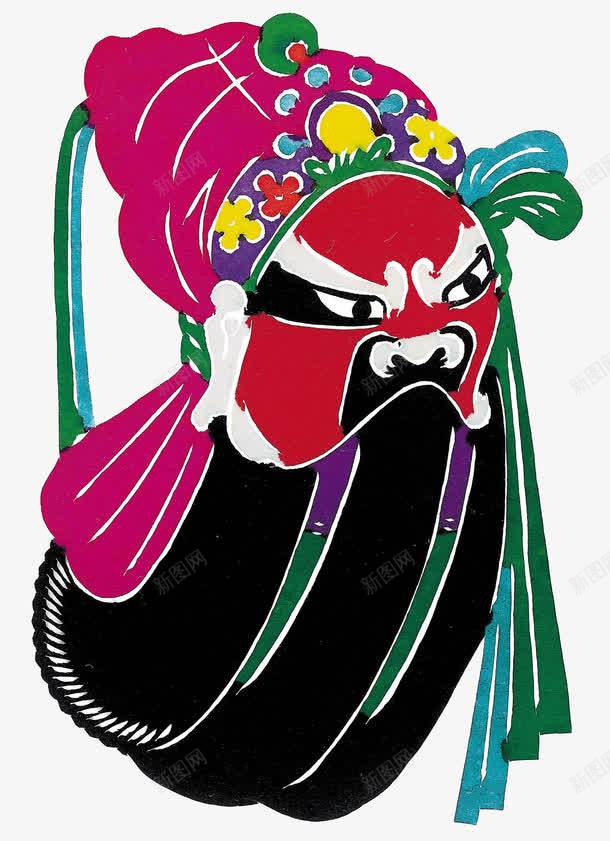 卡通京剧人脸png免抠素材_新图网 https://ixintu.com 中国风 京剧 人物 关公 剪纸画 戏剧 水彩 红脸