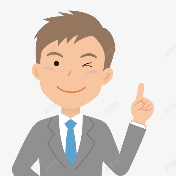 闭着一只眼睛的男孩png免抠素材_新图网 https://ixintu.com 人物 人物装饰 卡通人物 手指 手绘人物 男人 男孩