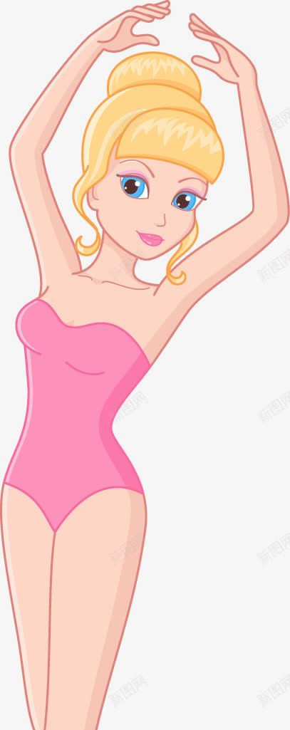 跳舞的美女png免抠素材_新图网 https://ixintu.com 卡通 大眼睛 手绘 漂亮 热情奔放 美女 苗条 跳舞 跳舞姿势