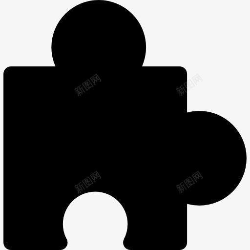 黑块拼图形状图标png_新图网 https://ixintu.com 块 形状 拼图 游戏 片 轮廓 黑色