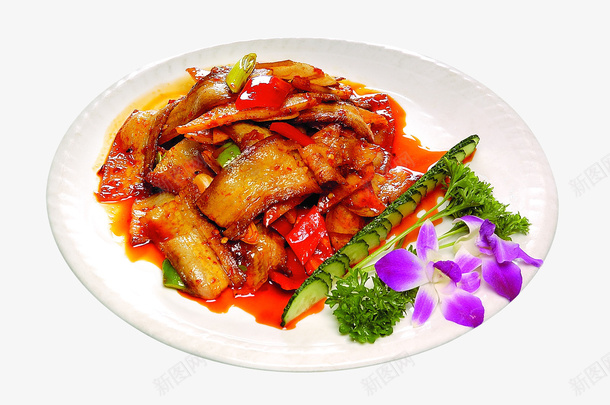 麻辣鲜香香干回锅肉png免抠素材_新图网 https://ixintu.com 免抠图 免费下载 回锅肉 蒜苗回锅肉 香干回锅肉 麻辣鲜香