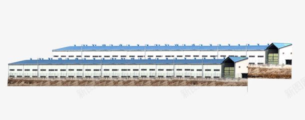厂房建筑png免抠素材_新图网 https://ixintu.com 加工厂 厂区 厂房 工厂 建筑
