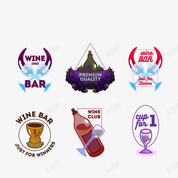 酒吧商标图标png_新图网 https://ixintu.com LOGO 夜场 红酒 酒水