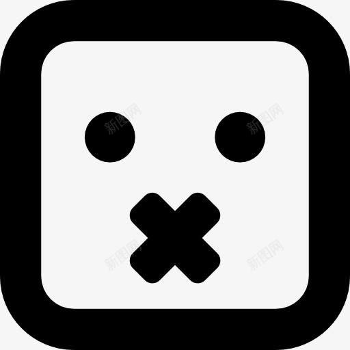 沉默的脸与交叉口形状图标png_新图网 https://ixintu.com 交叉 广场 接口 沉默 脸 表情 面孔