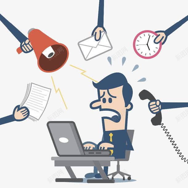 被工作困惑的人png免抠素材_新图网 https://ixintu.com 办公 困惑 困惑的人 怀疑 有疑问 疑虑 迷惑
