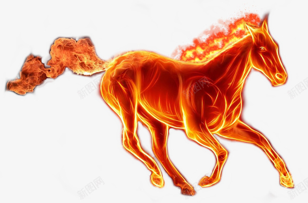 火焰奔弛的马png免抠素材_新图网 https://ixintu.com png图片 免抠素材 奔马 火焰 火马 野马