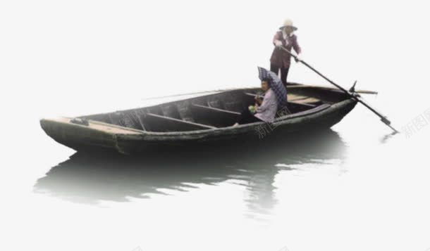 木船png免抠素材_新图网 https://ixintu.com 小木船 木船 游客 船夫