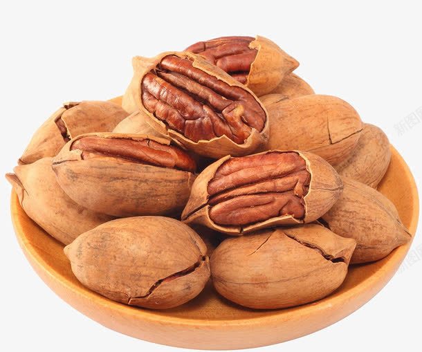 一叠碧根果png免抠素材_新图网 https://ixintu.com 碧根果 网页 食物