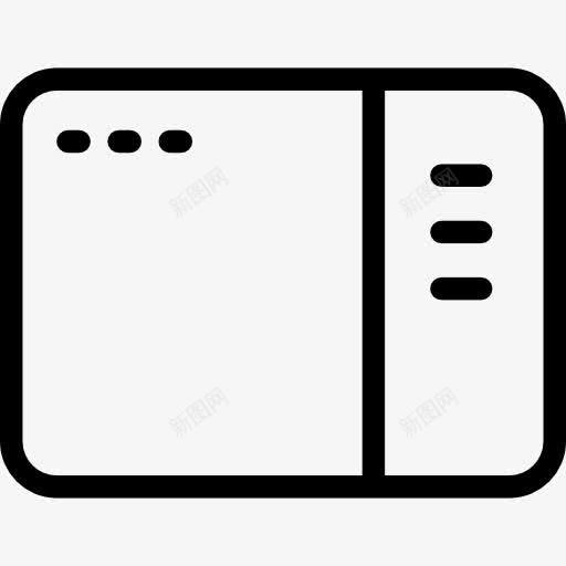 侧边栏图标png_新图网 https://ixintu.com UI 图片 布局 浏览器侧边栏 画廊